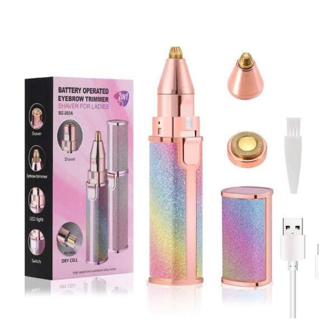 Flawless 2 In 1 Eyebrow Trimmer And Shaver